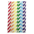 Party Food Grade Wholesale Custom Color Striped Paper Straws Bulk,Eco Biodegradable Paper Drinking Straws